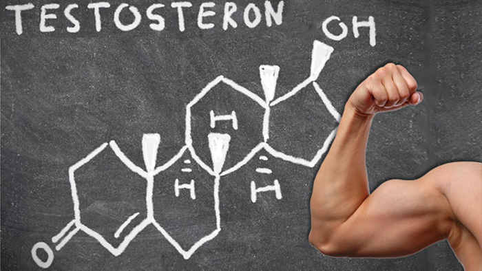 формула тестостерона нарисованная мелом на стене