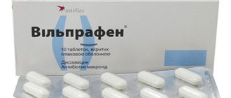 Инструкция по применению препарата Вильпрафен для лечения простатита